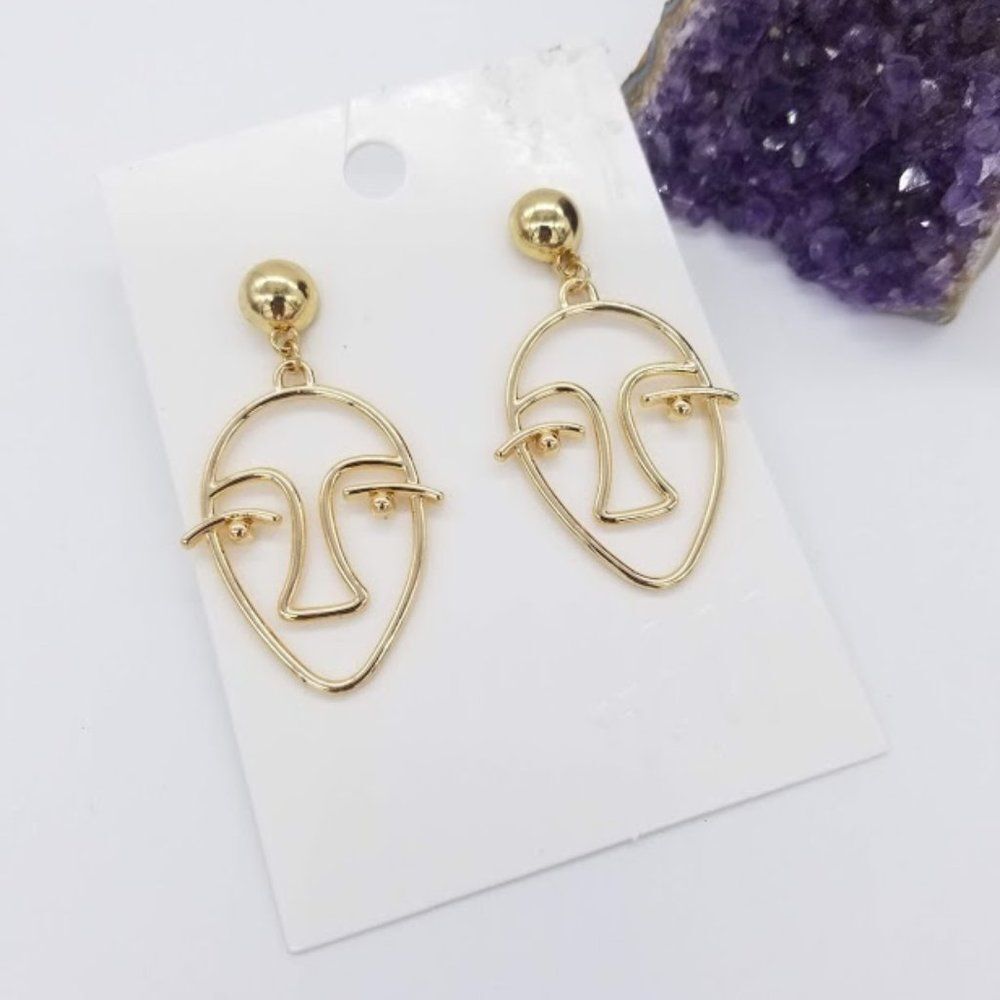 H&M Face Earrings  